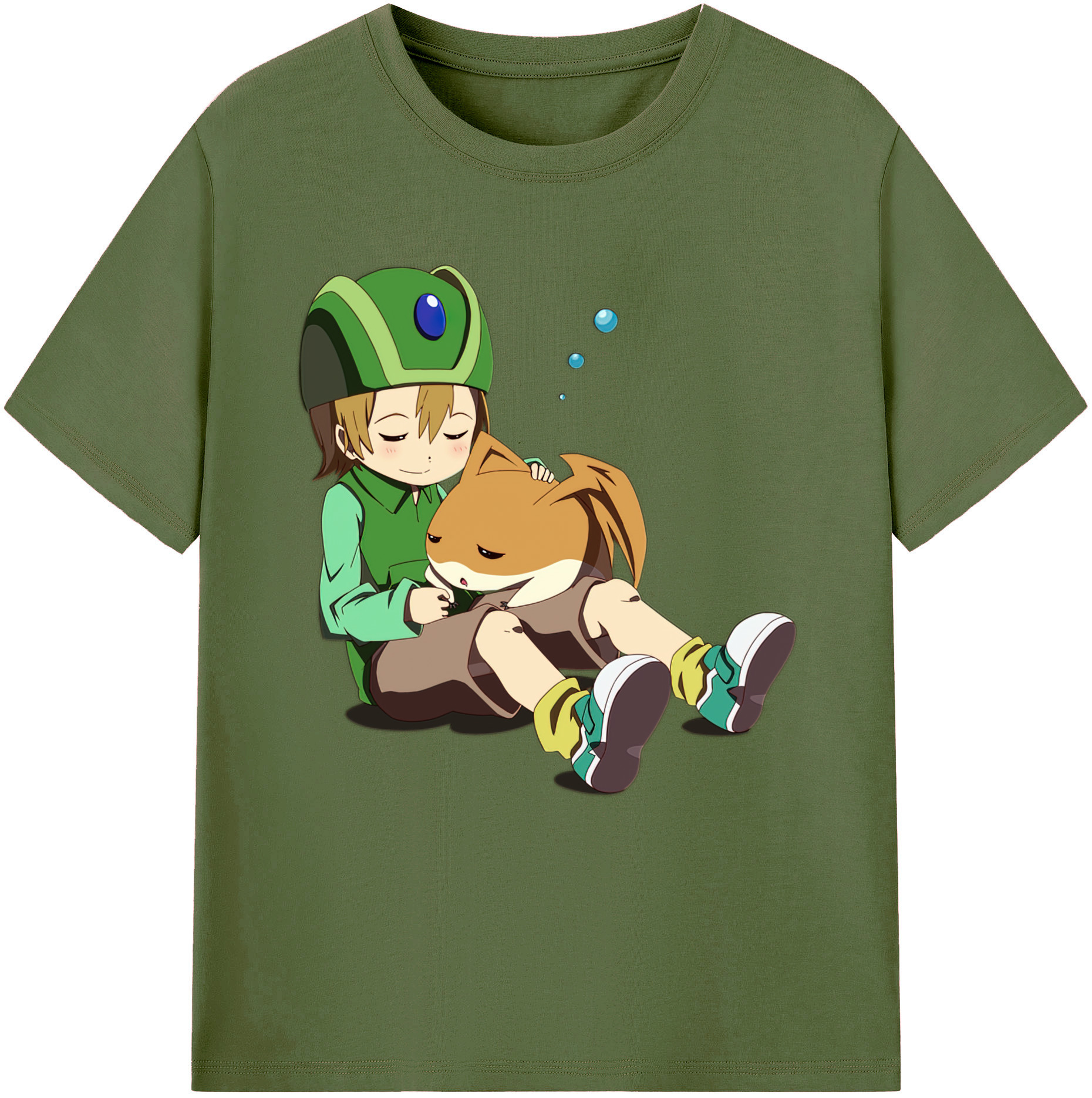 （画像用） Digimon デジタルモンスター/デジモン 綿100％半袖Tシャツ（フロントプリント）